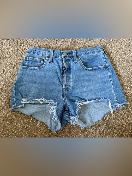 Levi's Pants - LEVI’S 501 Distressed Blue Denim Women's Shorts